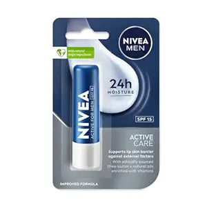 Nivea Men's Active Care Lip Balm Spf 15
